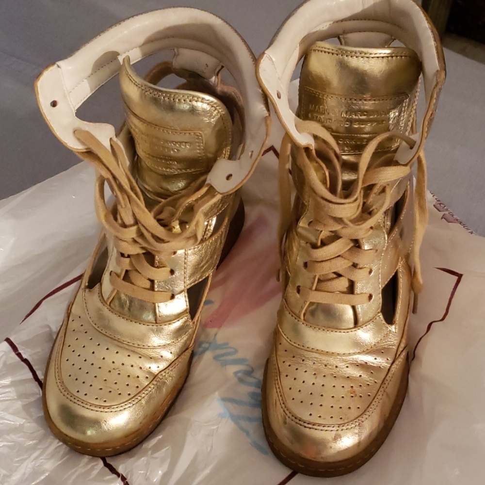 Marc By marc Jacob wedges sneakers in gold